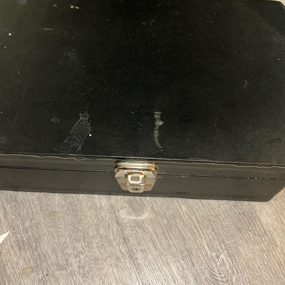 Vintage  TRAVEL BAR" w handle as is or Stash anything case